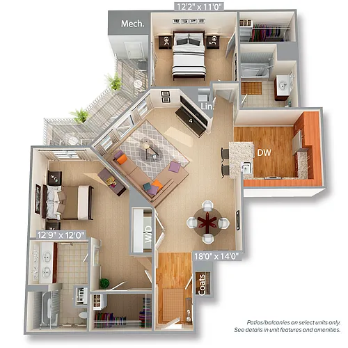 Floor plan B8