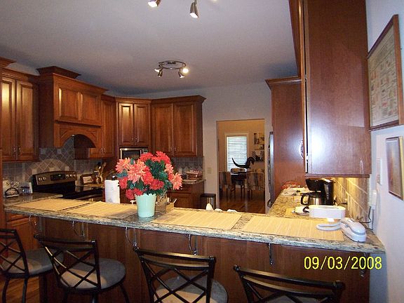 Kitchen with seating for 8