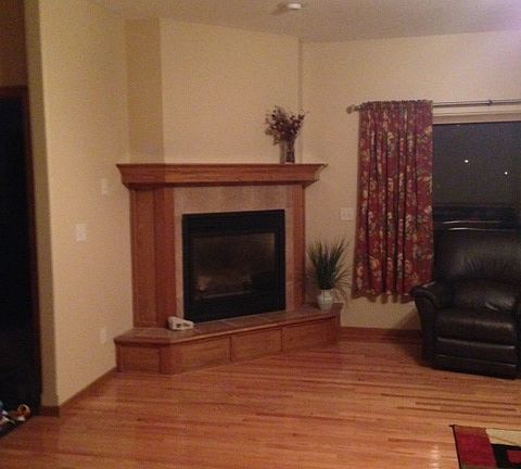 Fireplace in living room