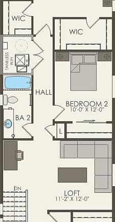 Second Floor 3 br 2.5 ba