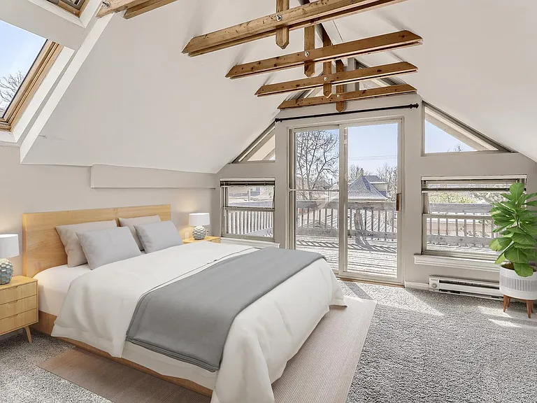 Bedroom 1. This image shows a virtually furnished space. Bedrooms come unfurnished.