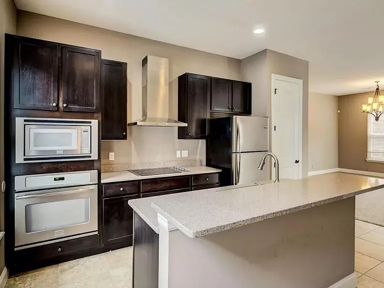 Kitchen with island