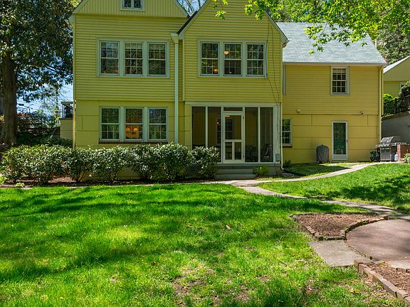 Rear view showing walk out lower level
