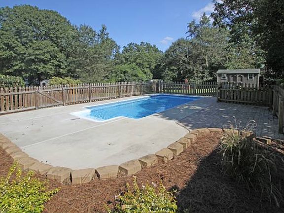 In ground pool & patio ar
