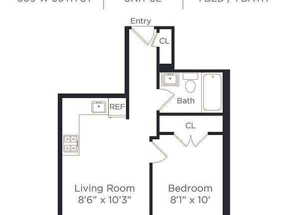 2nd image of 309 W 30th St APT 2E