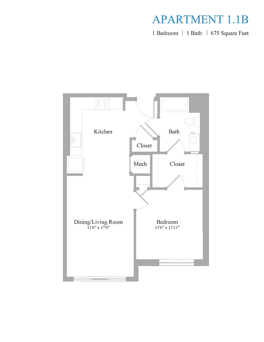Floor plan 1B