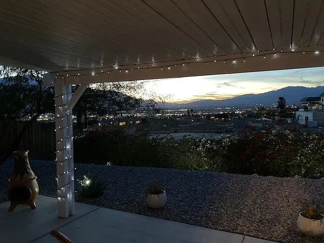 Back Yard at night
