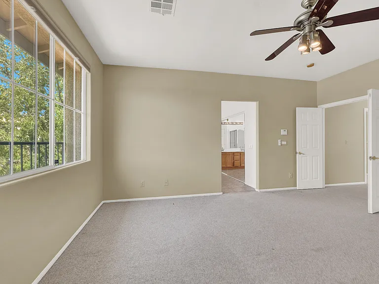 #GuardianRealty 224 Emerlad Vista Way Summerlin Rental Home primary bedroom ceiling fan_08142025