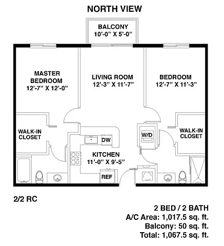 Floor plan Model BRC