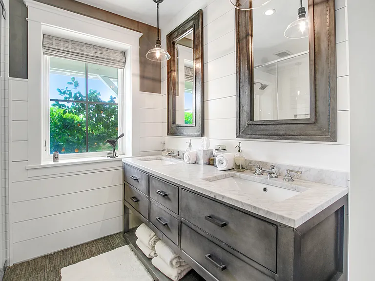 Downstairs Bath with Double Vanity