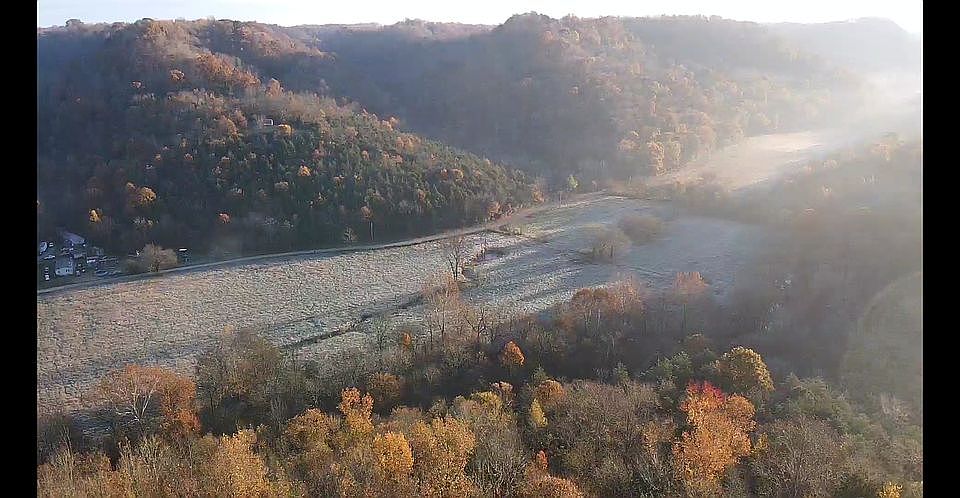 high shot from back to front