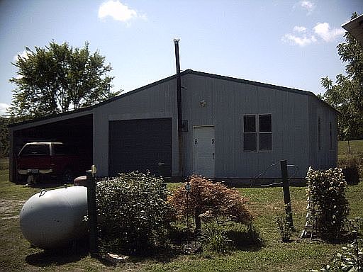 Garage/shop and lean-to