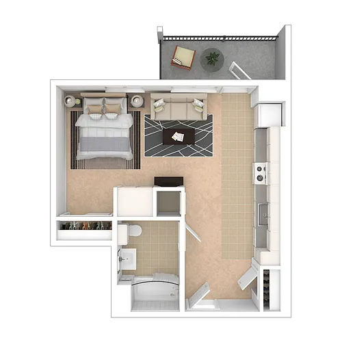 Floor plan Studio