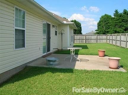 Fenced Back Yard with Patio