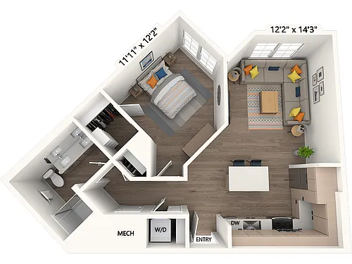 Floor plan AM12-M-Scheme III