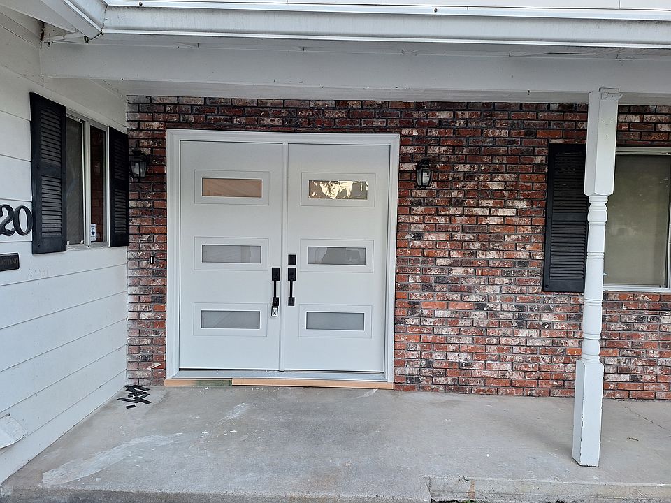 New fiberglass front door.