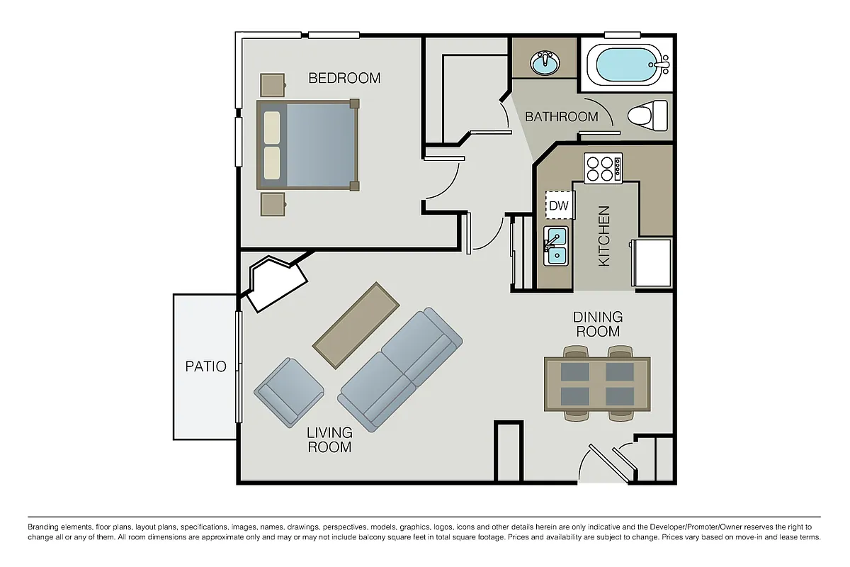 Floor plan Plan 1B