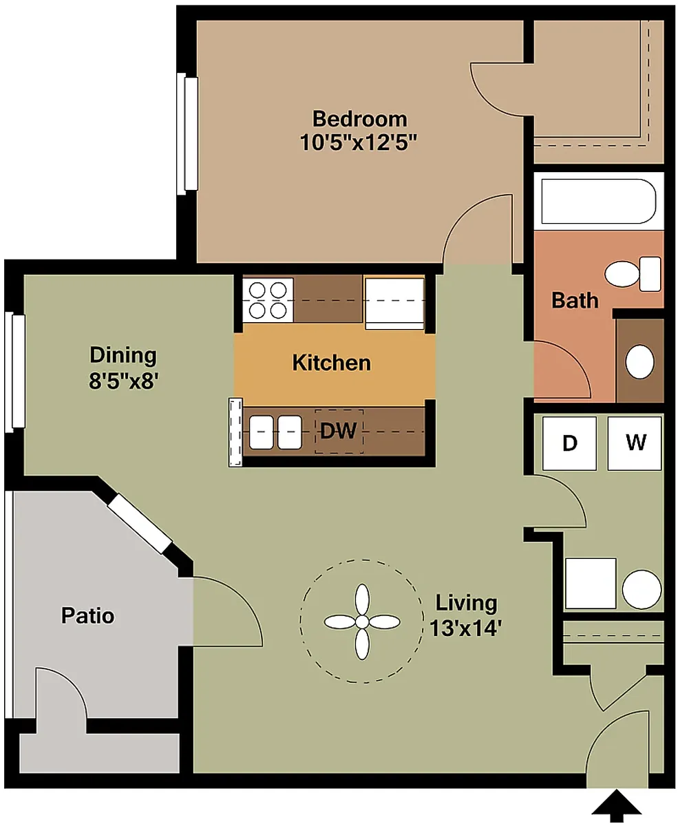 Floor plan One Bedroom