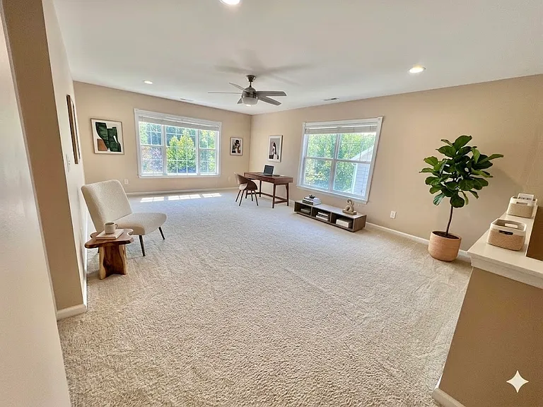Upstairs Loft-Virtually Staged
