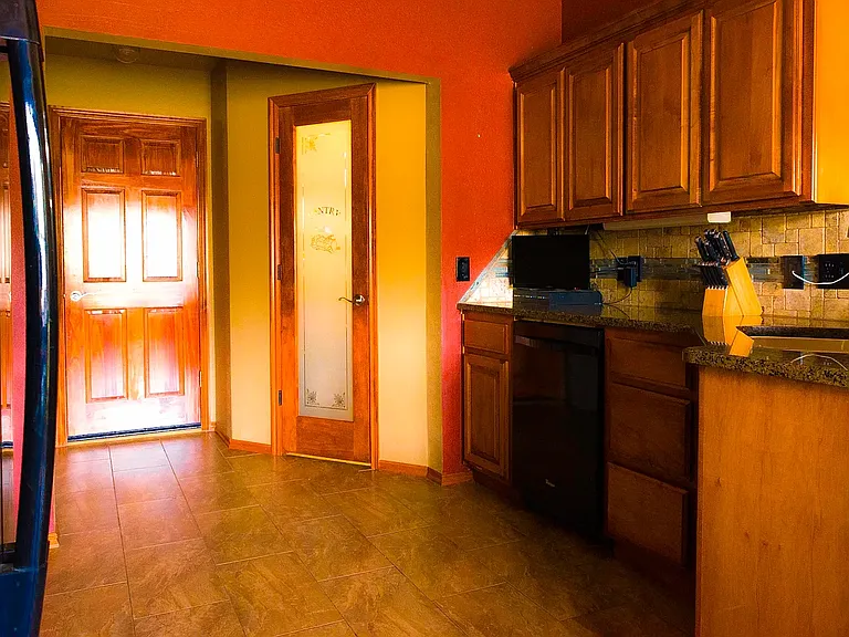 Kitchen looking towards Garage Door