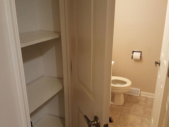 Hallway and bathroom