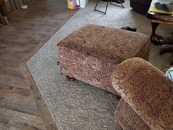 New wood floor and carpet