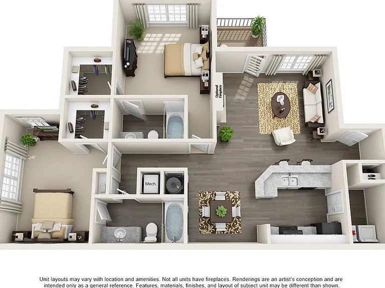 2 Bedroom | 2 Bath | 1250 SF 2 Bedroom | 2 Bath | 1250 SF