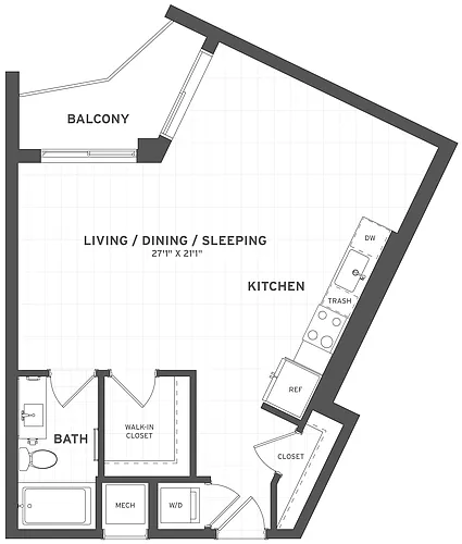 Floor plan Studio-S4