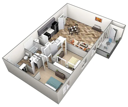 Floor plan 2X2 C