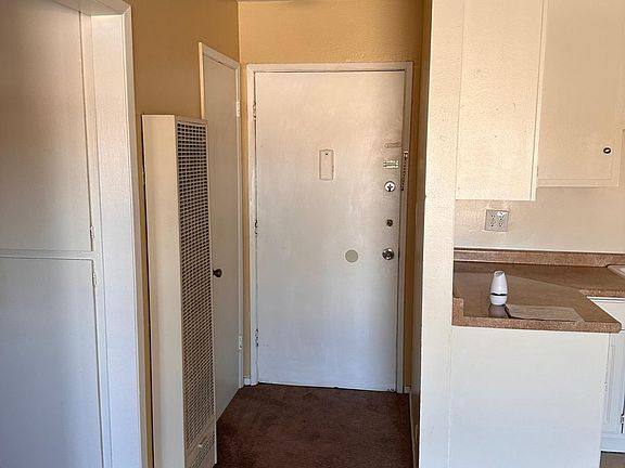 Front door view with closet