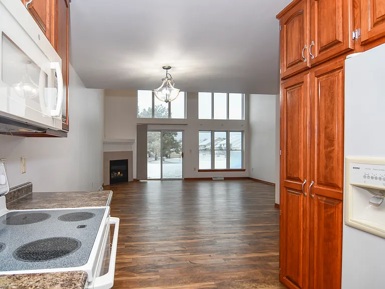 Kitchen view into Great Room