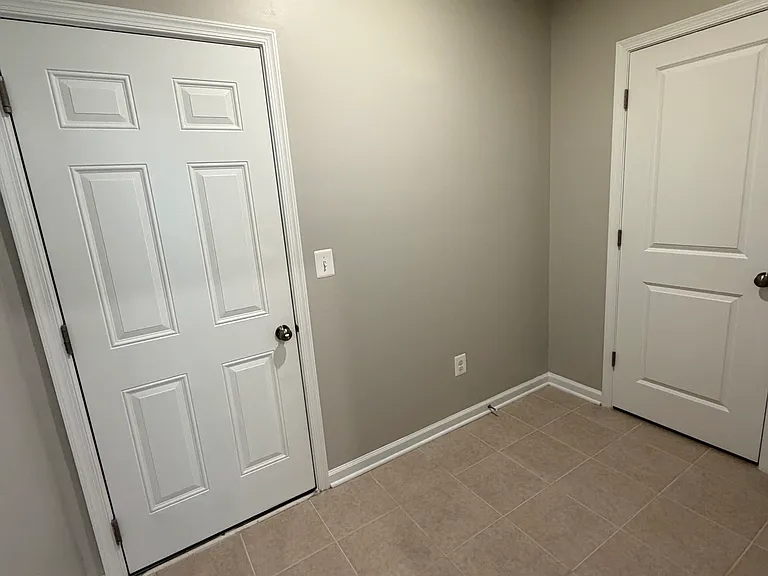 Mudroom first floor with closet, door to garage