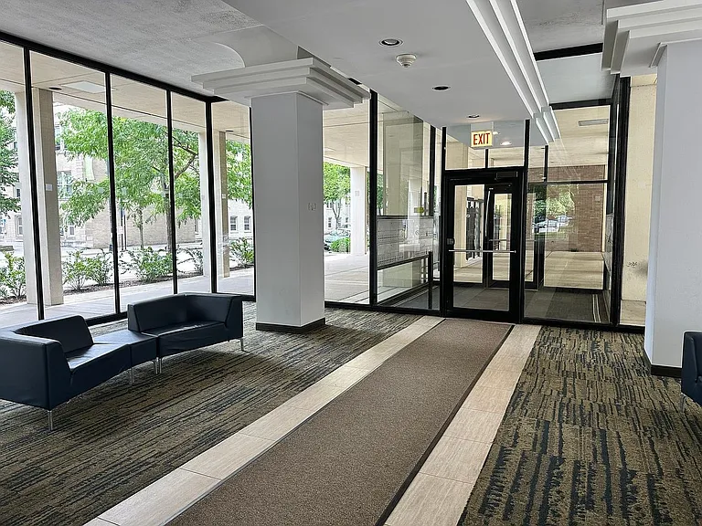 Upgraded building lobby.