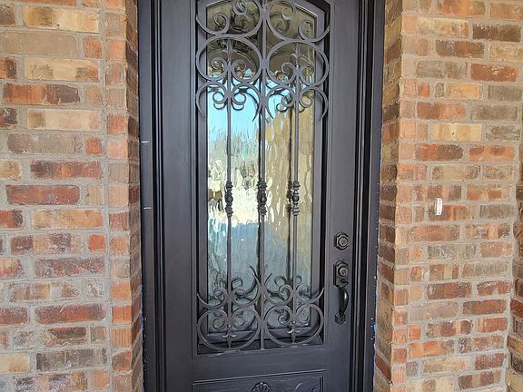 Heavy iron front door