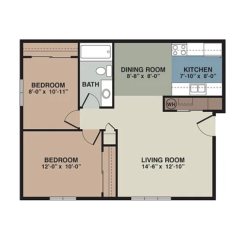 Floor plan 2 Bedroom