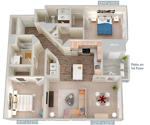 Floor plan B2