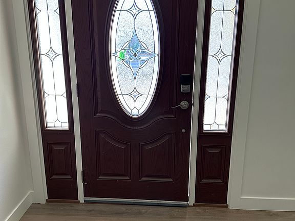 VIEW OF DOOR FROM INSIDE