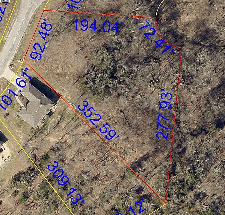 Lot dimensions (1.21 acres)