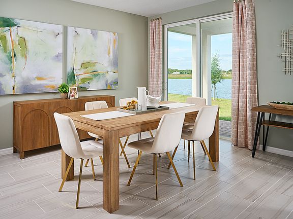 Dining room in the Foxglove plan