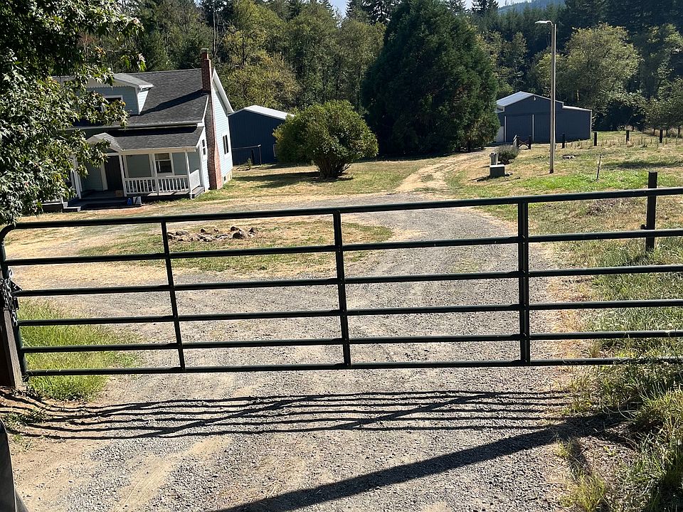 Gated and Fenced House and Yard Area