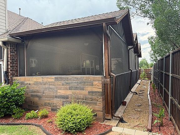West side porch view