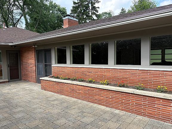 Front entrance and patio