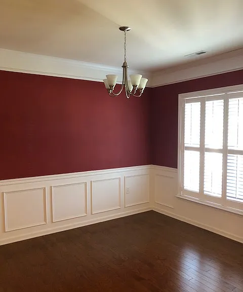 Front Dining Room (or Home Office) with plantation shutters