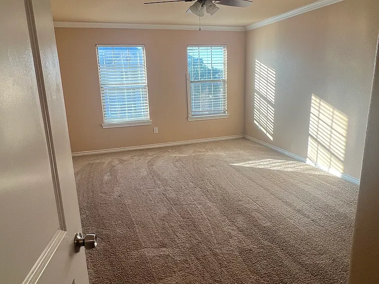 master bedroom, very spacious in size with a walk in closet and master bathroom