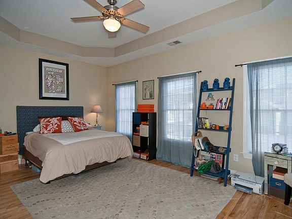 There are 2 master bedrooms. This is the upstairs master. It is quite large. it's 14.5 feet by 20 feet with a walk-in closet.