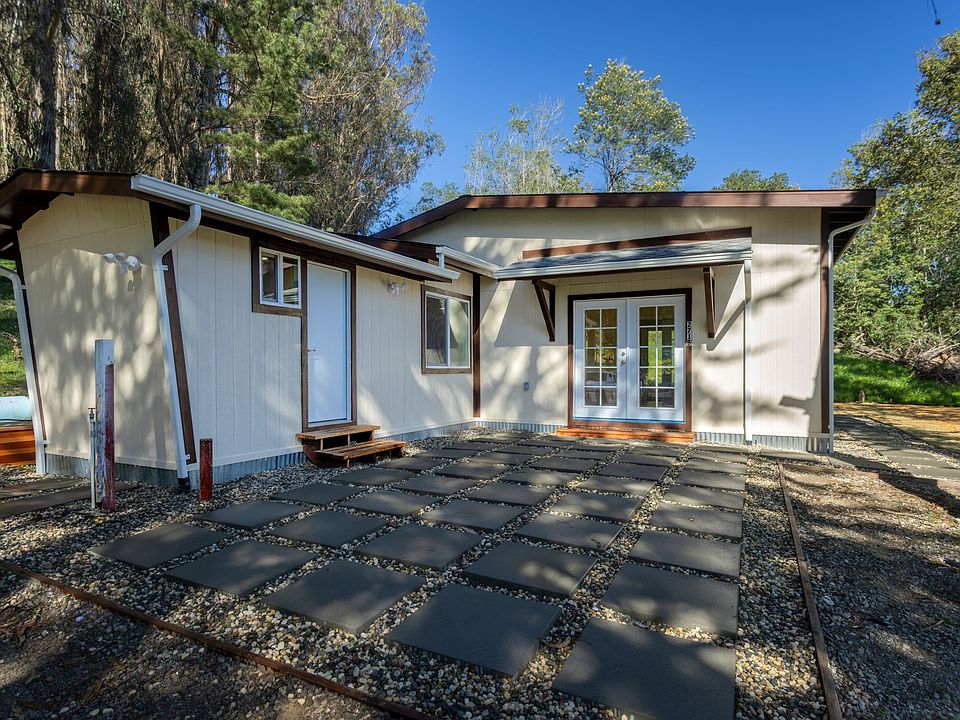 front of home with large pavers