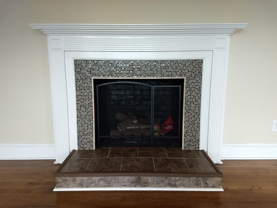 fire place in living room