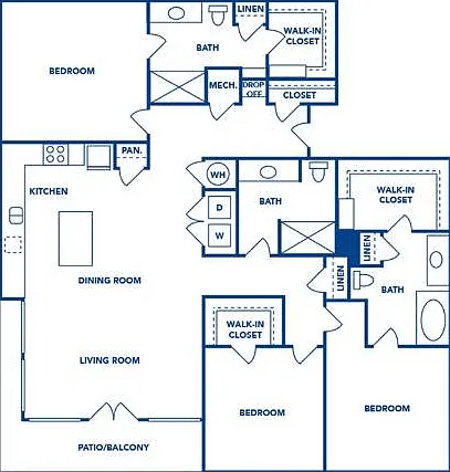 3 Bedroom | 3 Bath | 1609 SF 3 Bedroom | 3 Bath | 1609 SF