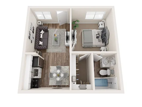 Floor plan 1 Bedroom