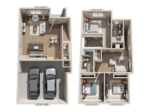 Floor plan TH2A